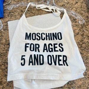 Moschino x Barbie ages 5 and over tank top halter womens